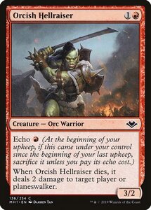 MTG ■赤/英語版■ 《オークの厄介者/Orcish Hellraiser》★FOIL★モダンホライゾン　MH1