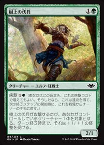 MTG ■緑/日本語版■ 《樹上の伏兵/Treetop Ambusher》★FOIL★モダンホライゾン　MH1