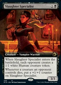 MTG ■黒/英語版■ 《殺戮の専門家/Slaughter Specialist》▲拡張アート▲ イニストラード 真夜中の狩り