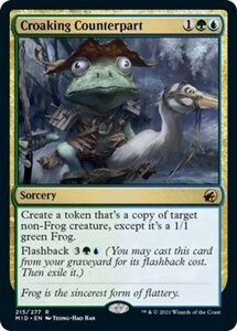 MTG ■金/英語版■ 《カエル声の写し身/Croaking Counterpart》★FOIL★イニストラード真夜中の狩り MID