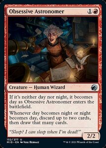 MTG ■赤/英語版■ 《偏執的な天文学者/Obsessive Astronomer》★FOIL★イニストラード真夜中の狩り MID