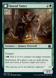 MTG ■緑/英語版■ 《猟犬調教師/Hound Tamer》★FOIL★イニストラード真夜中の狩り MID