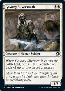 MTG ■白/英語版■ 《ガヴォニーの銀鍛冶師/Gavony Silversmith》★FOIL★イニストラード真夜中の狩り MID