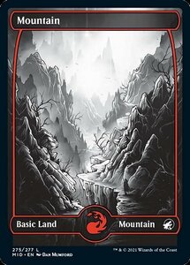 MTG ■土地/英語版■ 《山/Mountain》★FOIL★イニストラード真夜中の狩り MID