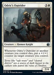 MTG ■白/英語版■ 《オドリックの先導/Odric's Outrider》★FOIL★イニストラード真夜中の狩り MID