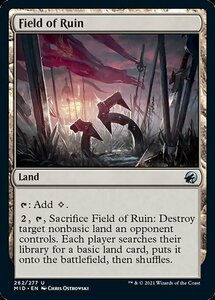 MTG ■土地/英語版■ 《廃墟の地/Field of Ruin》★FOIL★イニストラード真夜中の狩り MID