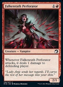 MTG ■赤/英語版■ 《ファルケンラスの打ち抜く者/Falkenrath Perforator》★FOIL★イニストラード真夜中の狩り MID