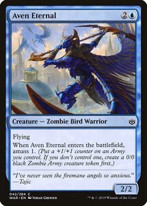 MTG ■青/英語版■ 《エイヴンの永遠衆/Aven Eternal》★FOIL★ 灯争大戦 WAR