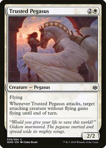 MTG ■白/英語版■ 《信頼あるペガサス/Trusted Pegasus》灯争大戦 WAR