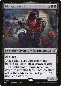 MTG ■黒/英語版■ 《虐殺少女/Massacre Girl》灯争大戦 WAR