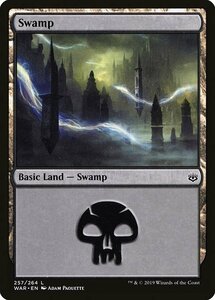 MTG ■土地/英語版■ 《沼/Swamp》灯争大戦 WAR