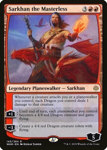 MTG ■赤/英語版■ 《主無き者、サルカン/Sarkhan the Masterless》灯争大戦 WAR