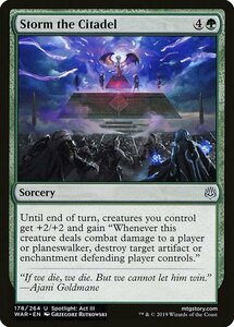 MTG ■緑/英語版■ 《城塞への猛攻/Storm the Citadel》灯争大戦 WAR