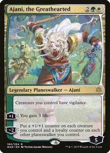 MTG ■金/英語版■ 《寛大なる者、アジャニ/Ajani, the Greathearted》灯争大戦 WAR