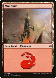 MTG ■土地/英語版■ 《山/Mountain》灯争大戦 WAR