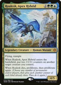 MTG ■金/英語版■ 《混種の頂点、ロアレスク/Roalesk, Apex Hybrid》灯争大戦 WAR