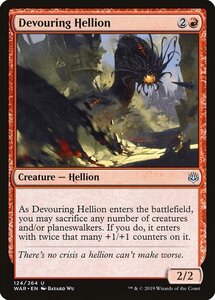 MTG ■赤/英語版■ 《貪るヘリオン/Devouring Hellion》灯争大戦 WAR