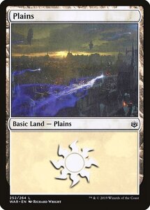 MTG ■土地/英語版■ 《平地/Plains》灯争大戦 WAR