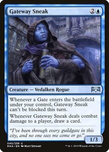 MTG ■青/英語版■ 《門道の密行者/Gateway Sneak》ラヴニカの献身 RNA