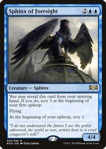 MTG ■青/英語版■ 《予見のスフィンクス/Sphinx of Foresight》ラヴニカの献身 RNA