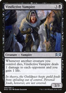 MTG ■黒/英語版■ 《執念深い吸血鬼/Vindictive Vampire》ラヴニカの献身 RNA