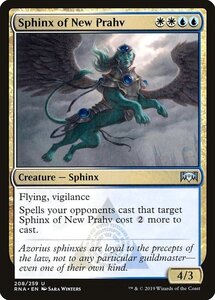 MTG ■金/英語版■ 《新プラーフのスフィンクス/Sphinx of New Prahv》★FOIL★ ラヴニカの献身 RNA