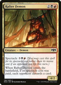 MTG ■金/英語版■ 《垂木の悪魔/Rafter Demon》★FOIL★ ラヴニカの献身 RNA