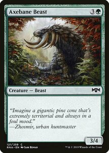 MTG ■緑/英語版■ 《斧折りの獣/Axebane Beast》★FOIL★ ラヴニカの献身 RNA