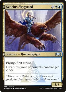 MTG ■金/英語版■ 《アゾリウスの空護衛/Azorius Skyguard》★FOIL★ ラヴニカの献身 RNA