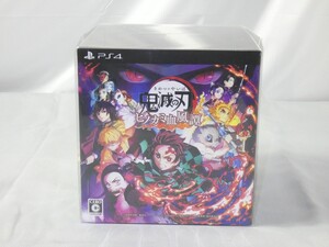 【未開封品】PS4 鬼滅の刃 ヒノカミ血風譚 フィギュアマルチスタンド付 数量限定版☆