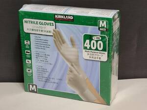 Кирклендские подписи нитрильные перчатки перчатки m Размер всего 400 листов (400 листов x 1 набор)