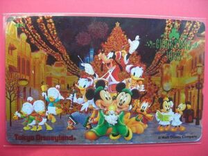 ディズニー　ミッキーマウス他　クリスマス　1995年　未使用テレカ