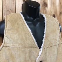 80-90's／USA製【Wrangler】VL357ST ラングラー ビンテージ古着 コーデュロイ ベスト ジャケット 裏ボア 防寒 アメカジ USA古着 メンズXL_画像3