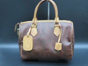 ETRO Etro PVC leather paisley pattern handbag name tag with 2 keys, Huh, Etro, Bag, bag