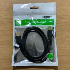 【未開封】UGREEN USB 3.0 ケーブル タイプA-タイプA オス-オス 金メッキコネクタ USBケーブル 1M