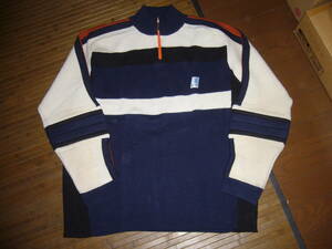 621-275♂：激レア　Twentyoneone　innsbruckインスブルック オーストリア 1970オリンピック　ハーフジップ長袖セーター　size.F　色.白紺