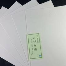 新料紙 あづみ野 50枚 半紙 仮名加工紙 細字　書道用紙 作品用紙 文房四宝 書道 中字 仮名文字 まとめ売り 書道半紙 美術 ペン字 毛筆 新品_画像1