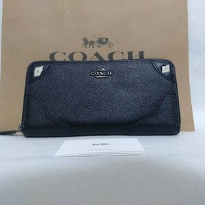 新品未使用 COACH コーチ ブラック 長財布