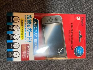 Nintendo Switch 専用 保護フィルム 光沢クリア 指紋防止