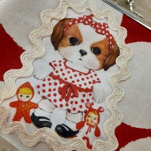 がま口ポーチ小物入れいぬコヤンイサムチョンあんこ赤きなり