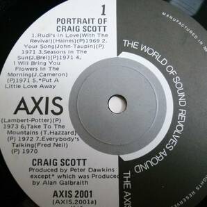 激レア!!新西蘭産Soft Rock傑作盤!!【試聴!!!】Craig Scott『A Portrait Of Craig Scott』LP ソフロ本掲載&江村幸紀氏推薦盤!!ソフトロックの画像3