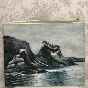 Art hand Auction オリジナルの油絵★三陸海岸浄土ヶ浜 F6, 絵画, 油彩, 自然, 風景画