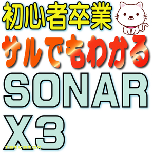 ♪♪ サルでもわかるSONAR X3 (送料無料 Cakewalk DAW DTM 音楽作成 サンプルあり 動画解説 講座)