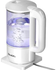 電気ケトル ガラス 1.2L 自動電源OFF 空焚き防止機能 湯沸かし器 蒸気レス機能おしゃれ ホワイト