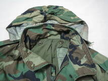 実物 アメリカ陸軍 US.ARMY M-65ウッドランド フィールド ジャケット サイズ LARGE REGULAR ハーレー キャンプ 登山 ハイキング ビック_画像8