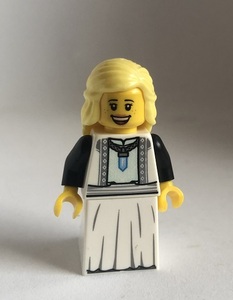 即決　新品　未使用　レゴ　LEGO　ミニフィギュア　ミニフィグ　シティ　ドレスのお姫様　長い髪の女性　女の人