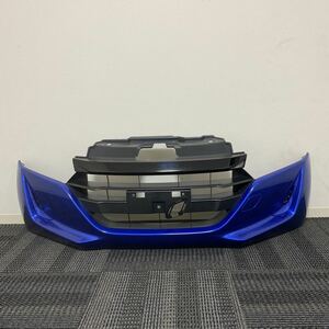 新車外し 超美品 ホンダ DBA-JW5 S660 後期 フロントバンパー フェース グリル付き アクセサリーライト デイライト フレンチブルーパール