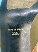 【A2656FN001】レディース靴 シューズ 22.5cm 日本製 茶色 MIHAMA motomachi yokohama お洒落 ブラウン ゴールド パンプス_画像7