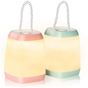 ... portable LEC camp lantern 3 mode battery tent light waterproof emergency light lamp blue pink 2p set 