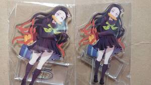 ufotable cafe カフェ 鬼滅の刃 アクリルスタンド キメツ学園 正規品 竈門 禰豆子 ねずこ 2個セット